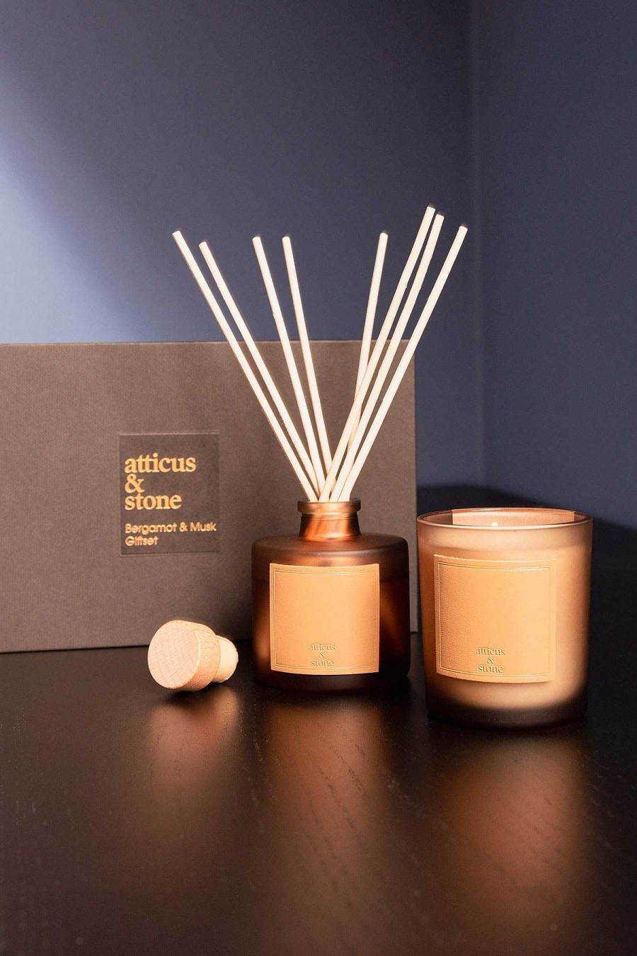 Homeware | Atticus & Stone Bergamot And Musk Home Fragrance Giftset