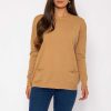 Jumpers & Cardigans | J'aime la Vie Button Detail Knit In Camel