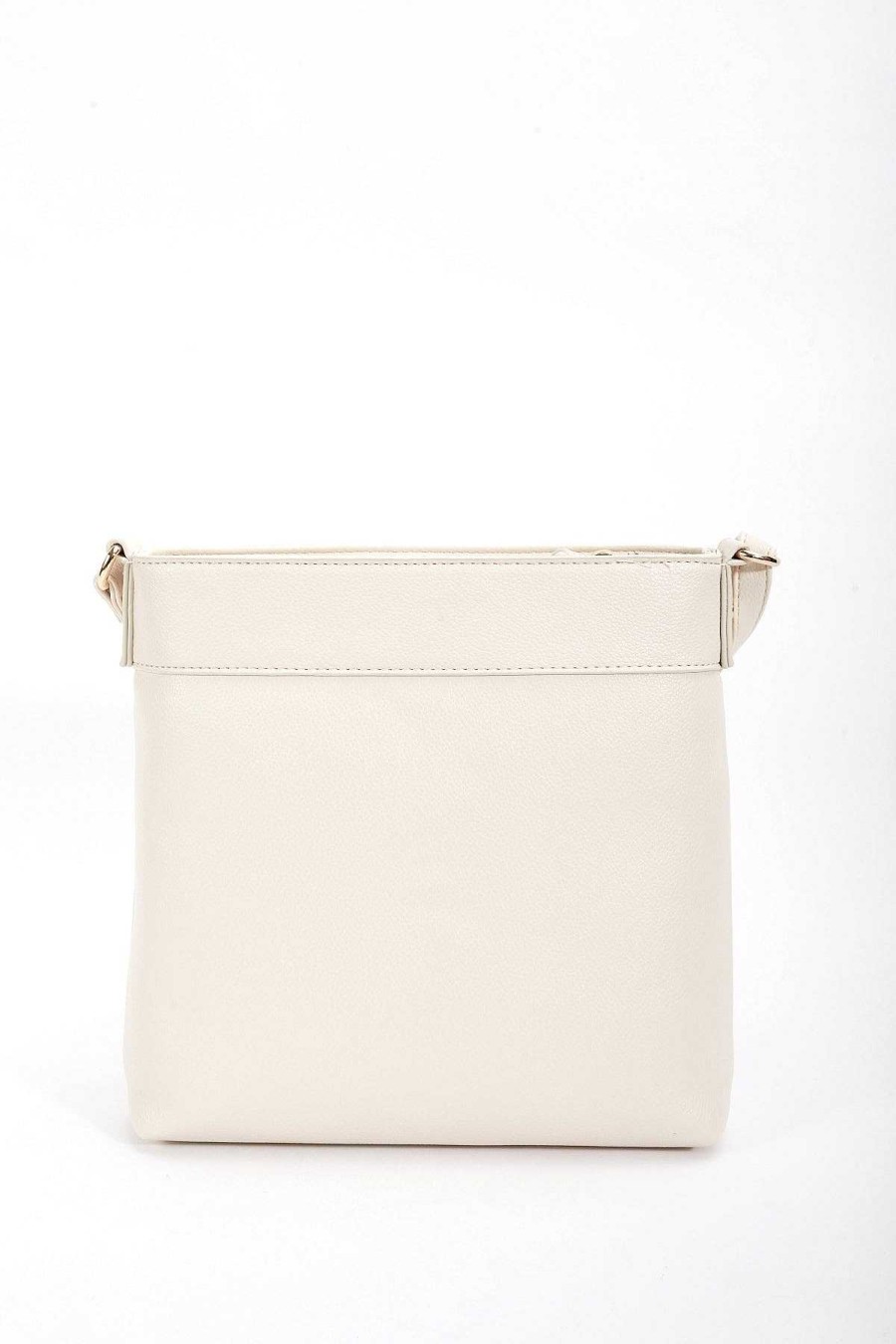 Accessories | SOUL Accessories Classic Crossbody Front Zip Bag In Cream