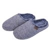 Nightwear | Portland Mens Chunky Knit Mule Slippers In Grey