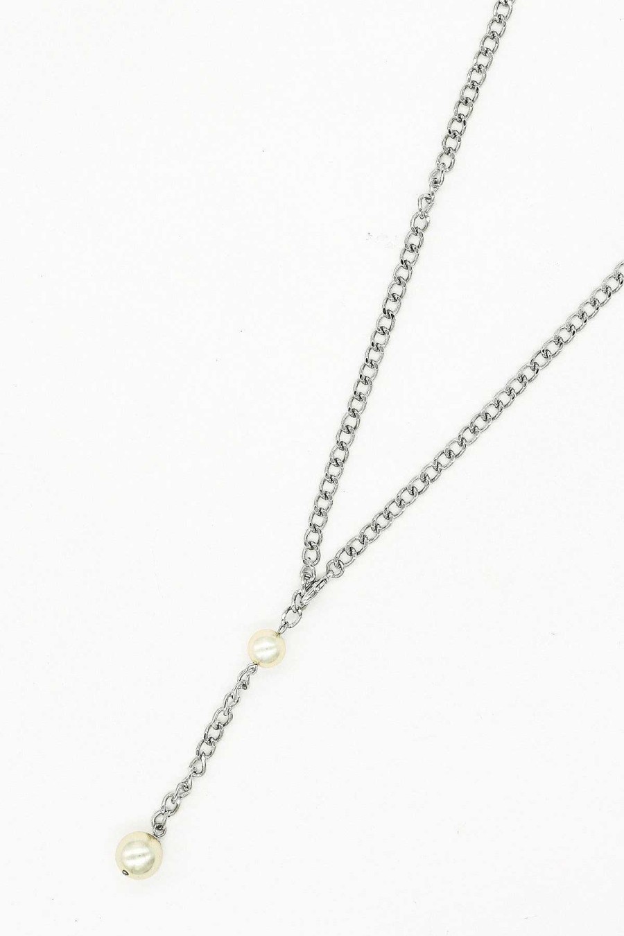 Necklaces | Joularie Pearl Drop Necklace