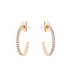 Boxed Gifts | Tipperary Crystal Jewellery Open Hoop Earrings In Rose Gold