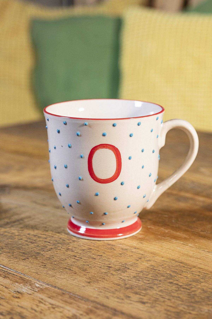 Homeware | Eclectic Alphabet Mug Dot O