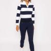 Jeans & Trousers | Kelly & Grace Weekend Straight Leg Bengaline Pant In Navy