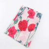 Accessories | SOUL Accessories Floral Polka Boarder Scarf In Red