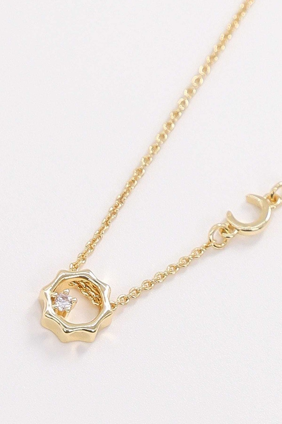 Her | Cherish Sun Necklace In Gold