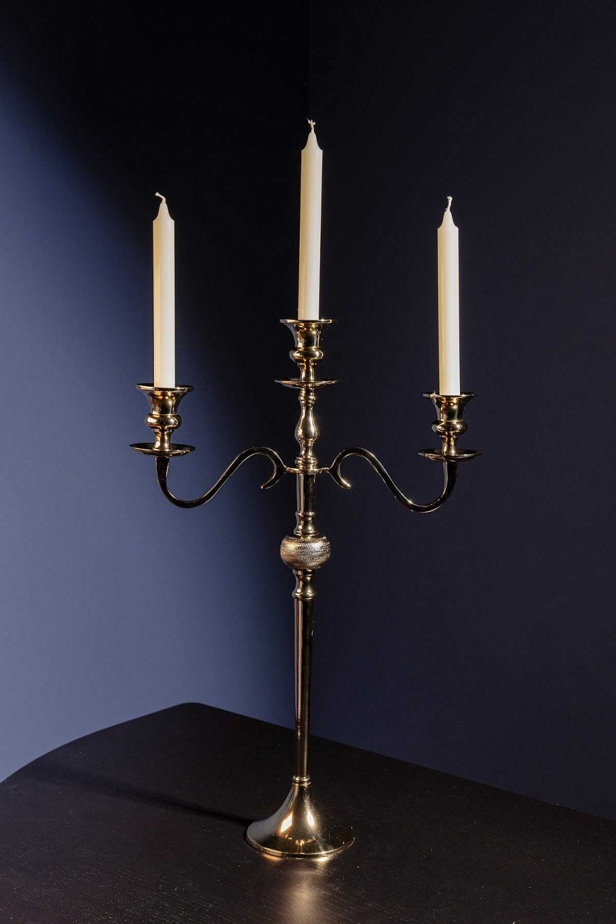 Homeware | Atticus & Stone Gold 3 Arm Candelabra