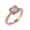 Jewellery | Knight & Day Pink Cz Rose Gold Ring Size 7