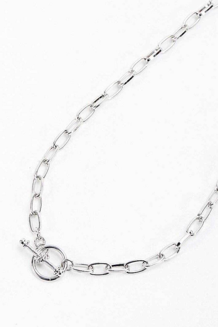 Necklaces | Soul Jewellery Silver Tone T-Bar Necklace