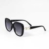 As Seen On Social | SOUL Accessories Black Sunglasses With Links Detail On Arms