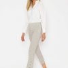 Jeans & Trousers | Peruzzi Print Button Trousers In Sand