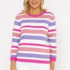 Jumpers & Cardigans | Voulez Vous Stripe Knit Sweater In Pink