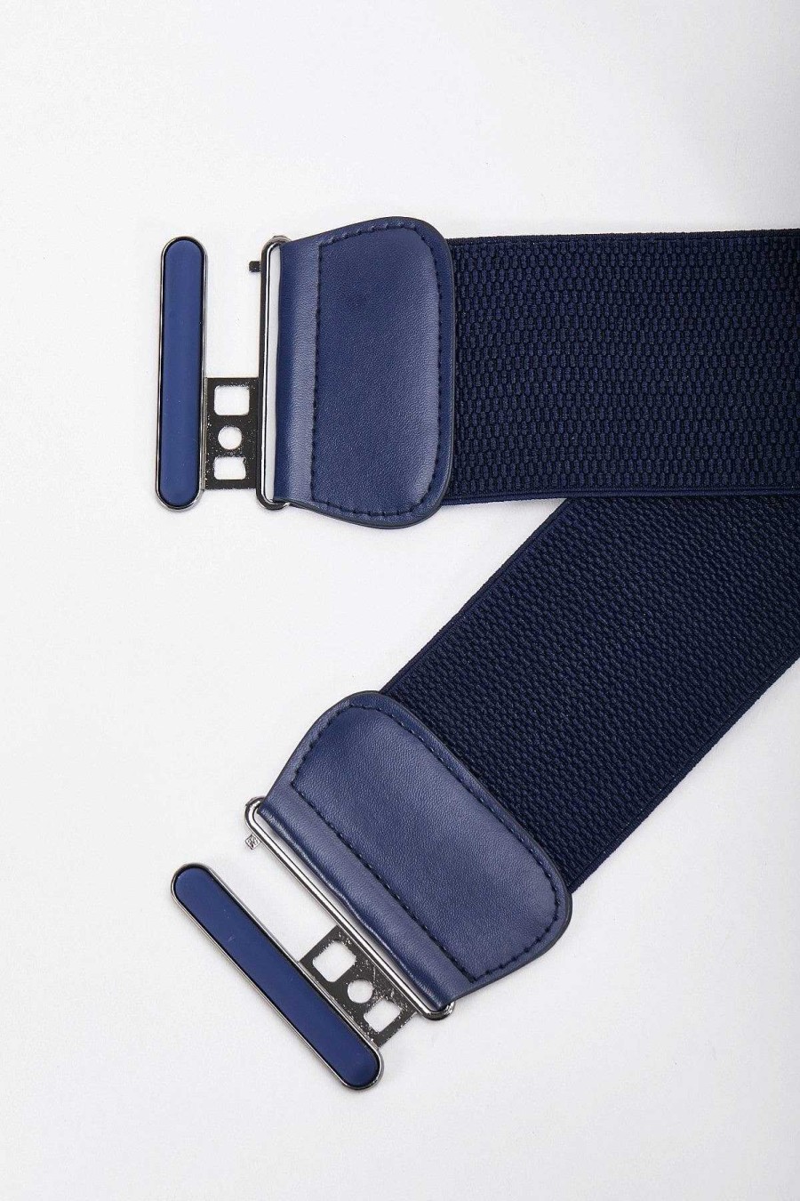 Belts | SOUL Accessories Elasticated Navy Belt