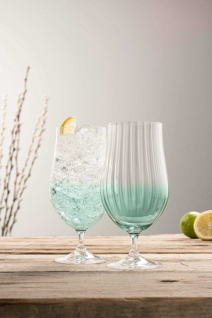 Glassware | Galway Crystal Erne Aqua Craft Beer & Cocktail Glass Set