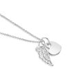 Boxed Gifts | Newbridge Silverware Jewellery Heart With Angel Wing Pendant