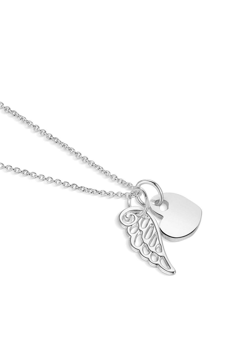 Boxed Gifts | Newbridge Silverware Jewellery Heart With Angel Wing Pendant