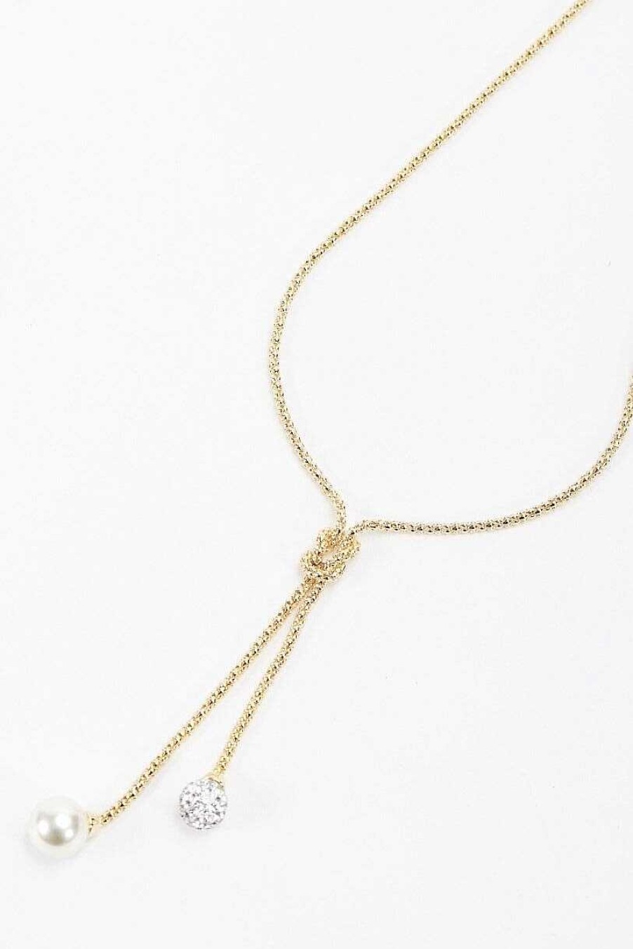 Boxed Gifts | Joularie Pearl Lariat Necklace