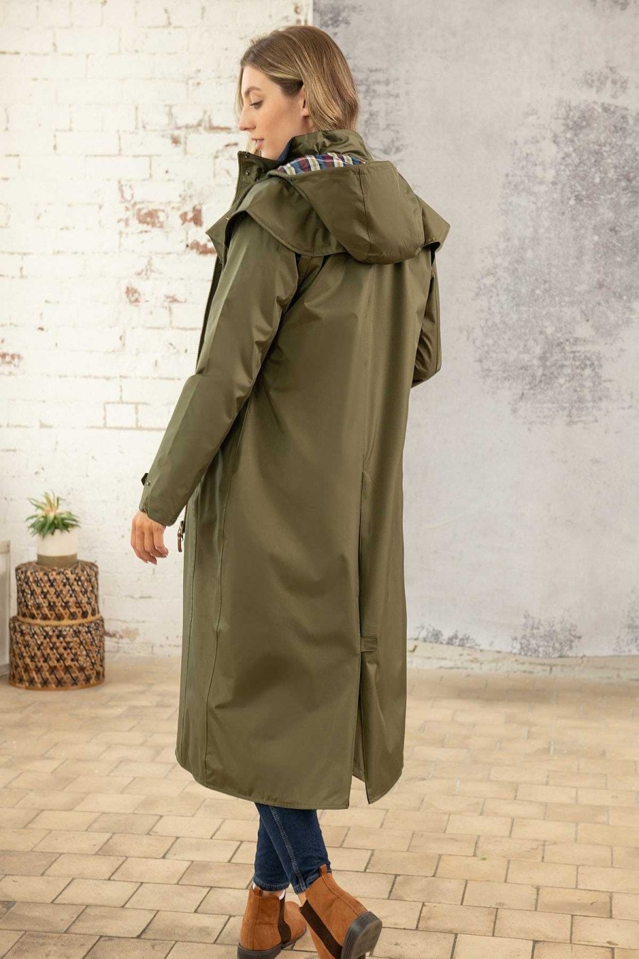 Coats & Jackets | Lighthouse Outback Full Length Waterproof Raincoat In Fern