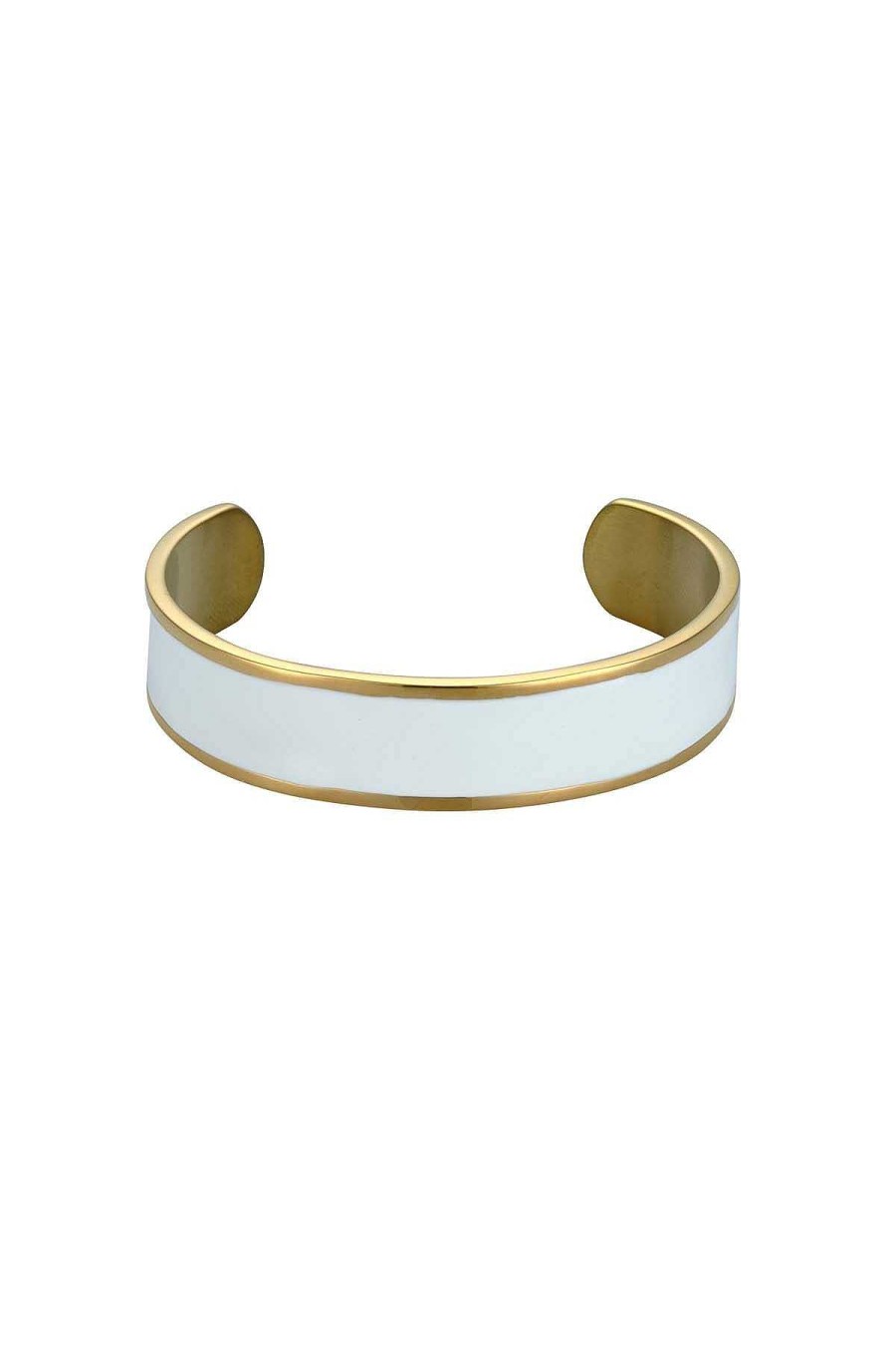 As Seen On Social | Knight & Day White Enamel Bangle