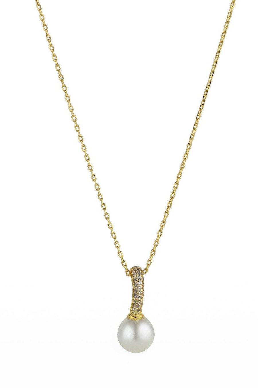 Necklaces | Knight & Day Nalani Gold Pearl Pendant Necklace