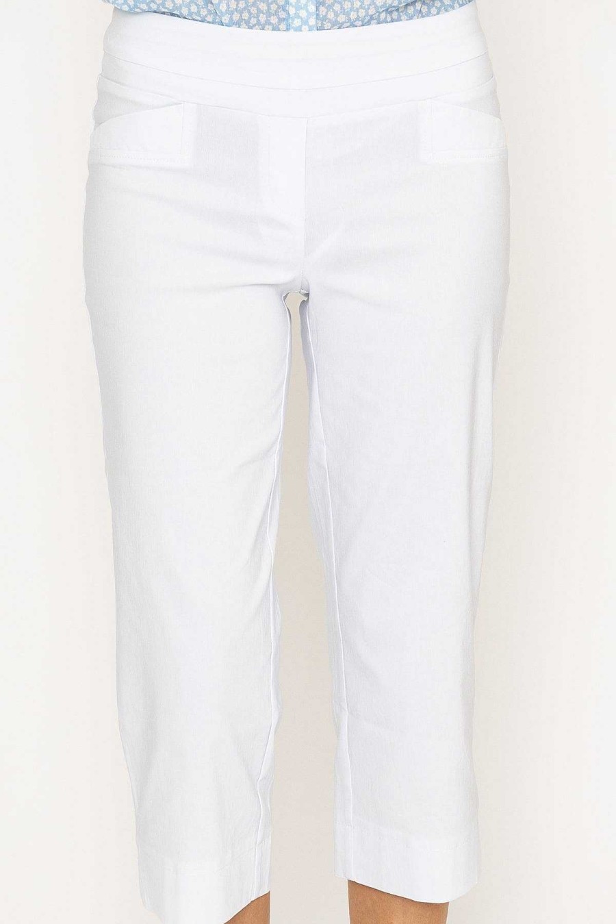 Jeans & Trousers | Kelly & Grace Weekend Bengaline Crop Pant In White