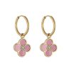 Boxed Gifts | Knight & Day Pink Floral Hoop Earrings