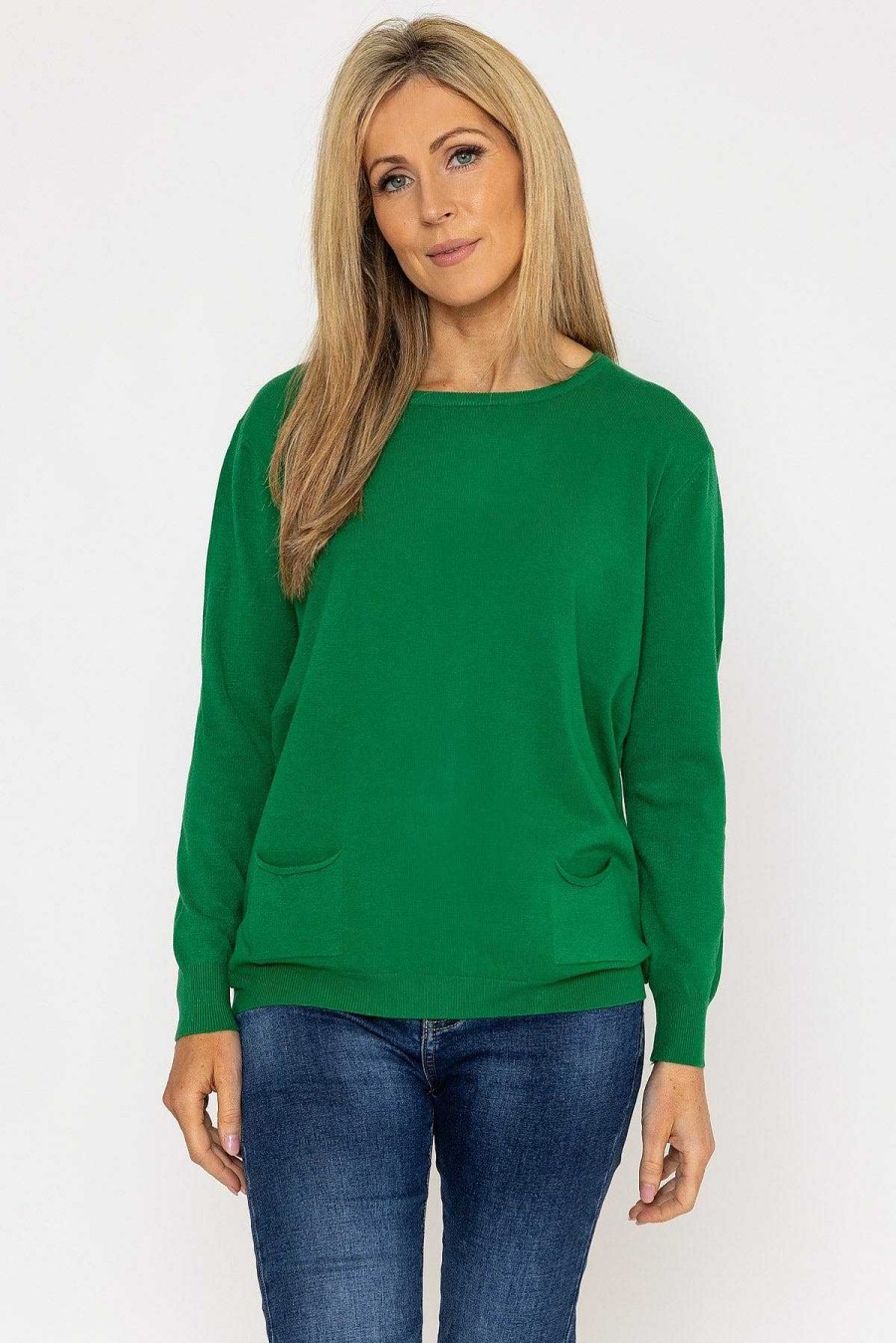 Jumpers & Cardigans | J'aime la Vie Button Detail Knit In Green