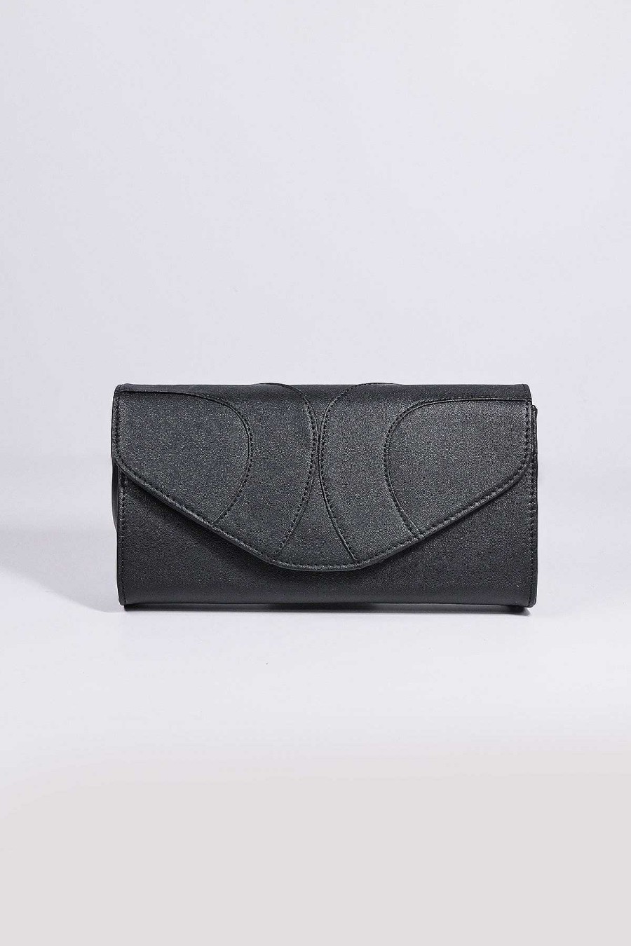 Teenager | SOUL Accessories Panel Detail Clutch In Black