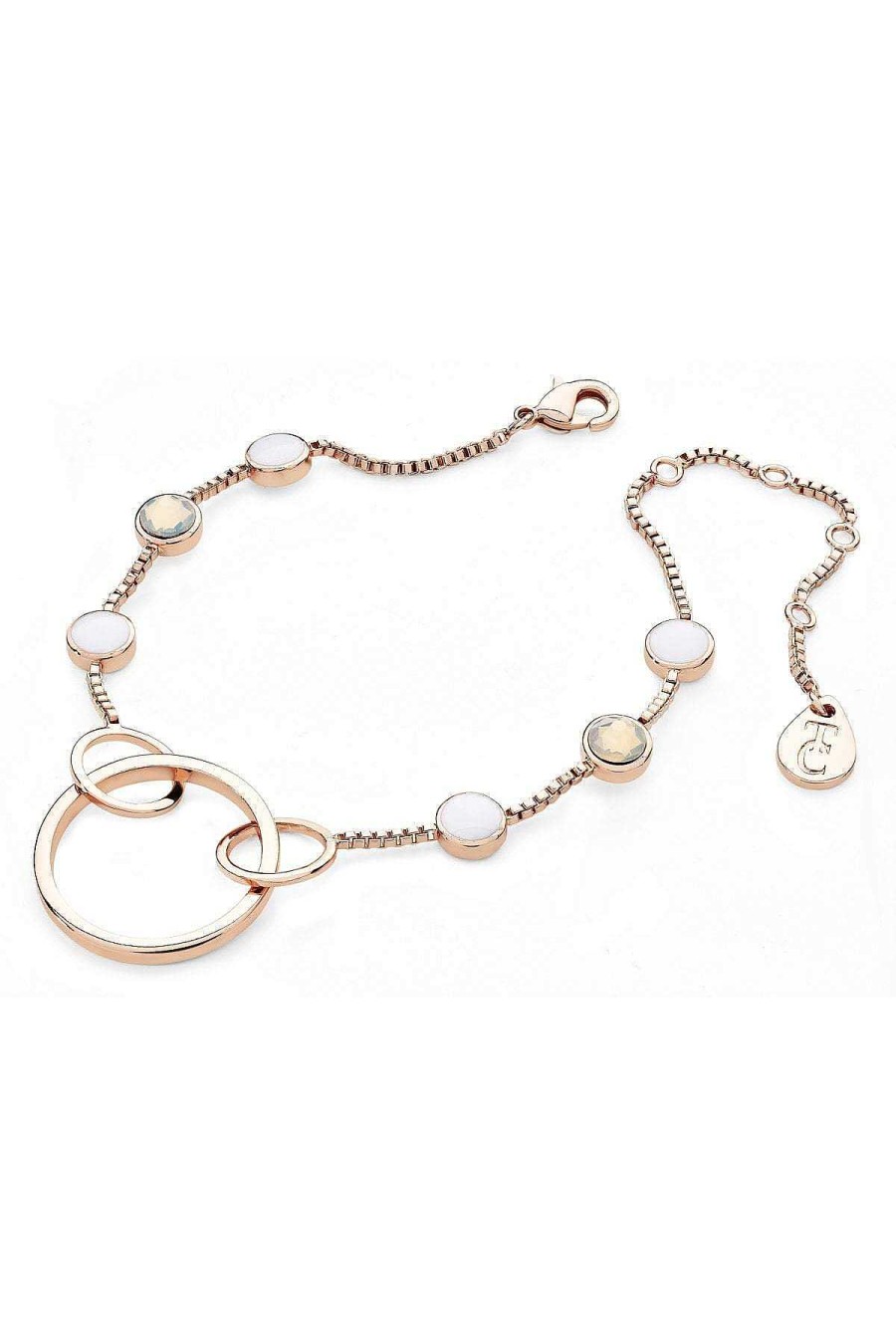 Boxed Gifts | Tipperary Crystal Jewellery Open Hoop Bracelet In Rose Gold