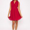 Sale Dresses | Rowen Avenue Pink Wrap Broderie Mini Dress