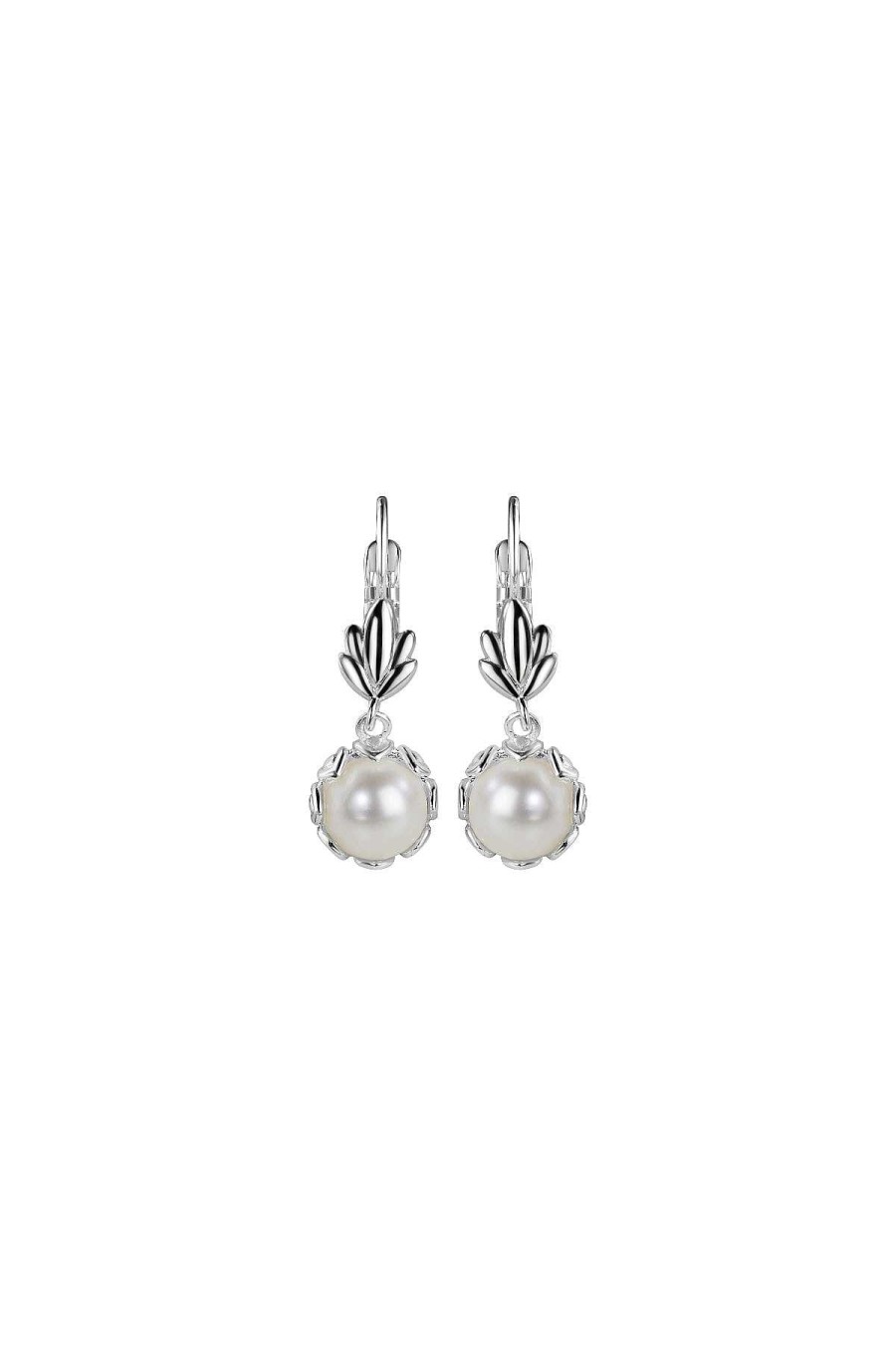 Boxed Gifts | Newbridge Silverware Jewellery Pearl Leaf Drop Earrings