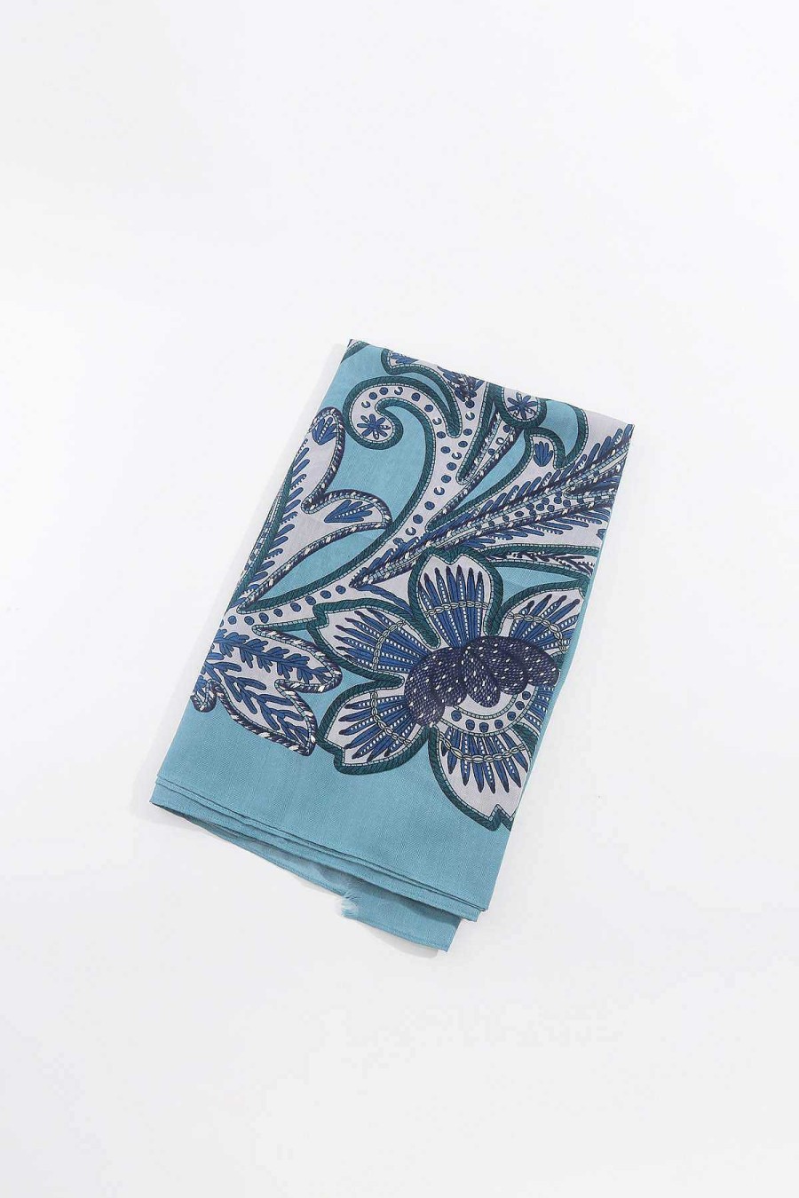 Accessories | SOUL Accessories Floral Scarf In Blue