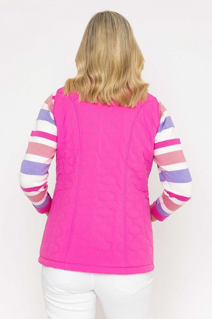 Coats & Jackets | Voulez Vous Pink Quilted Gilet