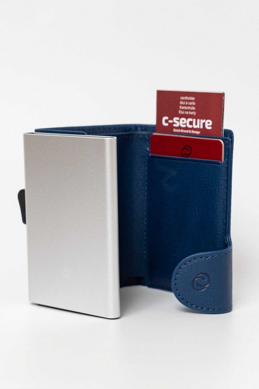 Accessories | C-Secure Bank Cards Protector Wallet In Navy Blue