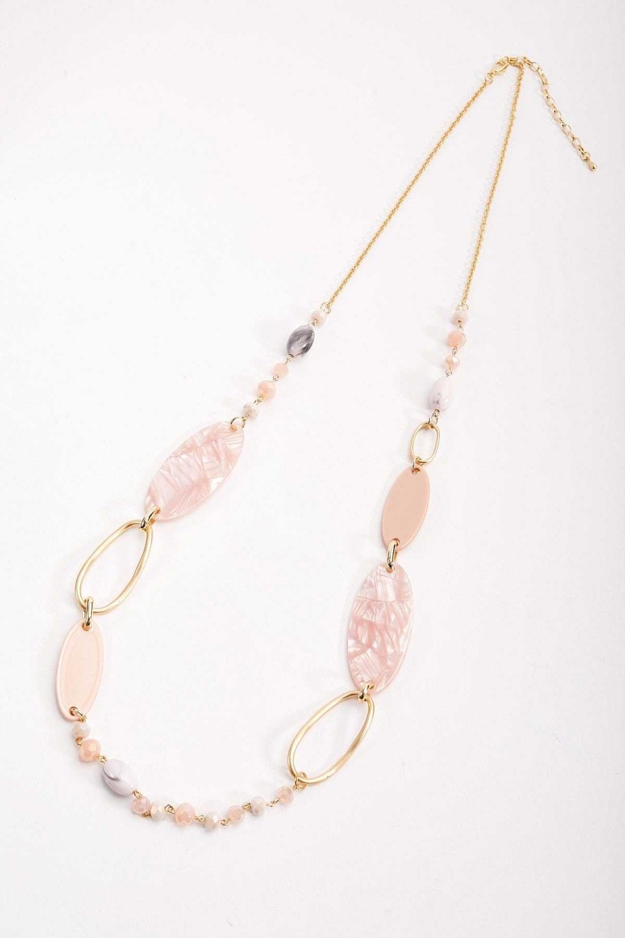 Classic Fashion | Soul Jewellery Pink Tortoise Link Necklace