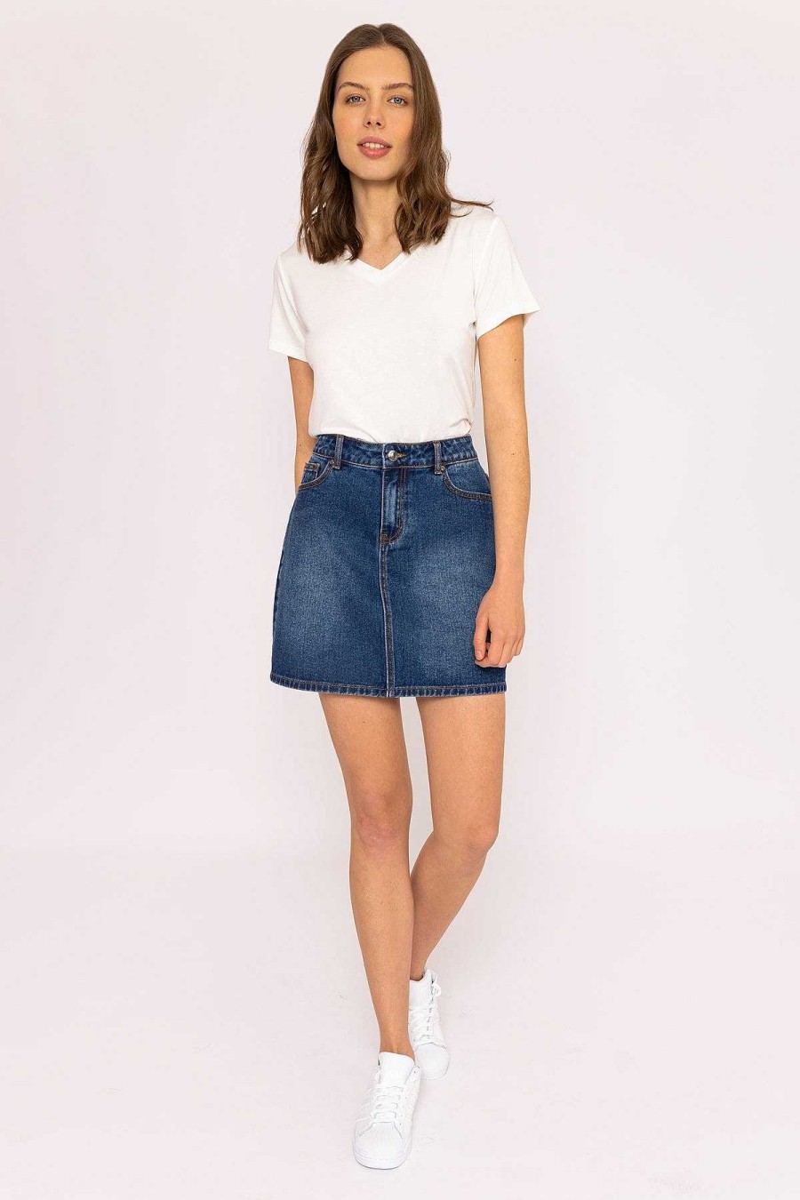 Skirts & Shorts | Kelly & Grace Weekend Denim Skirt In Indigo