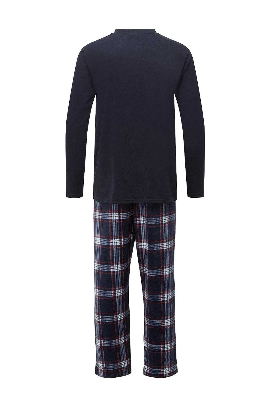 Nightwear | Marlon Sleepwear Mens Check Pyjamas In Navy