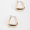 Boxed Gifts | Joularie Gold Look Triangle Hoop Earrings