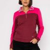 Hoodies & Sweatshirts | Kelly & Grace Weekend Pink 1/4 Zip Pocket Sweatshirt