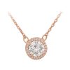 Boxed Gifts | Tipperary Crystal Jewellery Rose Gold Disc Drop Pendant