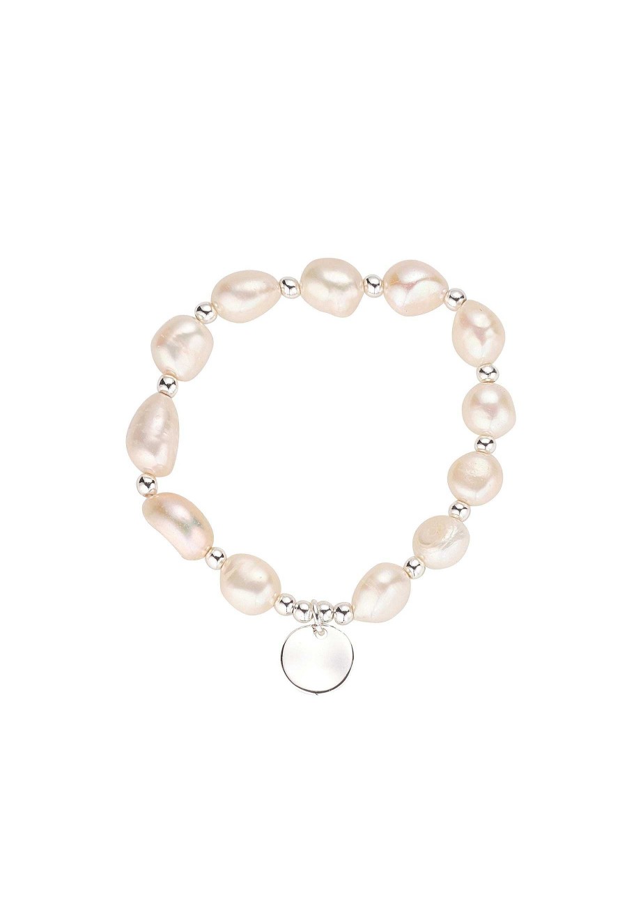 Jewellery | Knight & Day Bella Freshwater Pearl Silver Bracelet