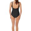 Swimwear | Oyster Bay Black Pleated Swimsuit