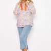 Hoodies & Sweatshirts | Ulla Popken Paisley Print Hoodie In Multi