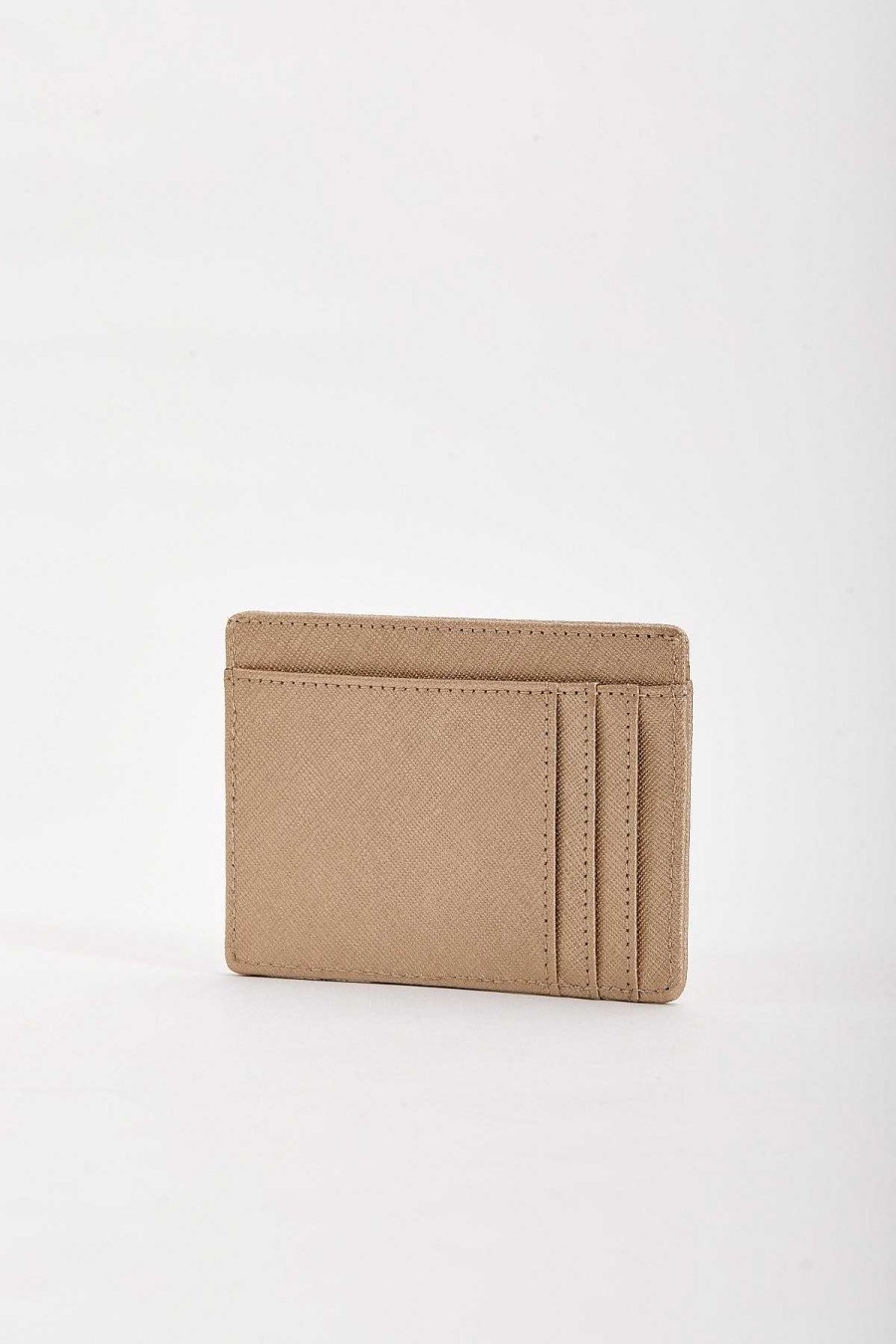 Accessories | SOUL Accessories Leather Card Holder In Gold