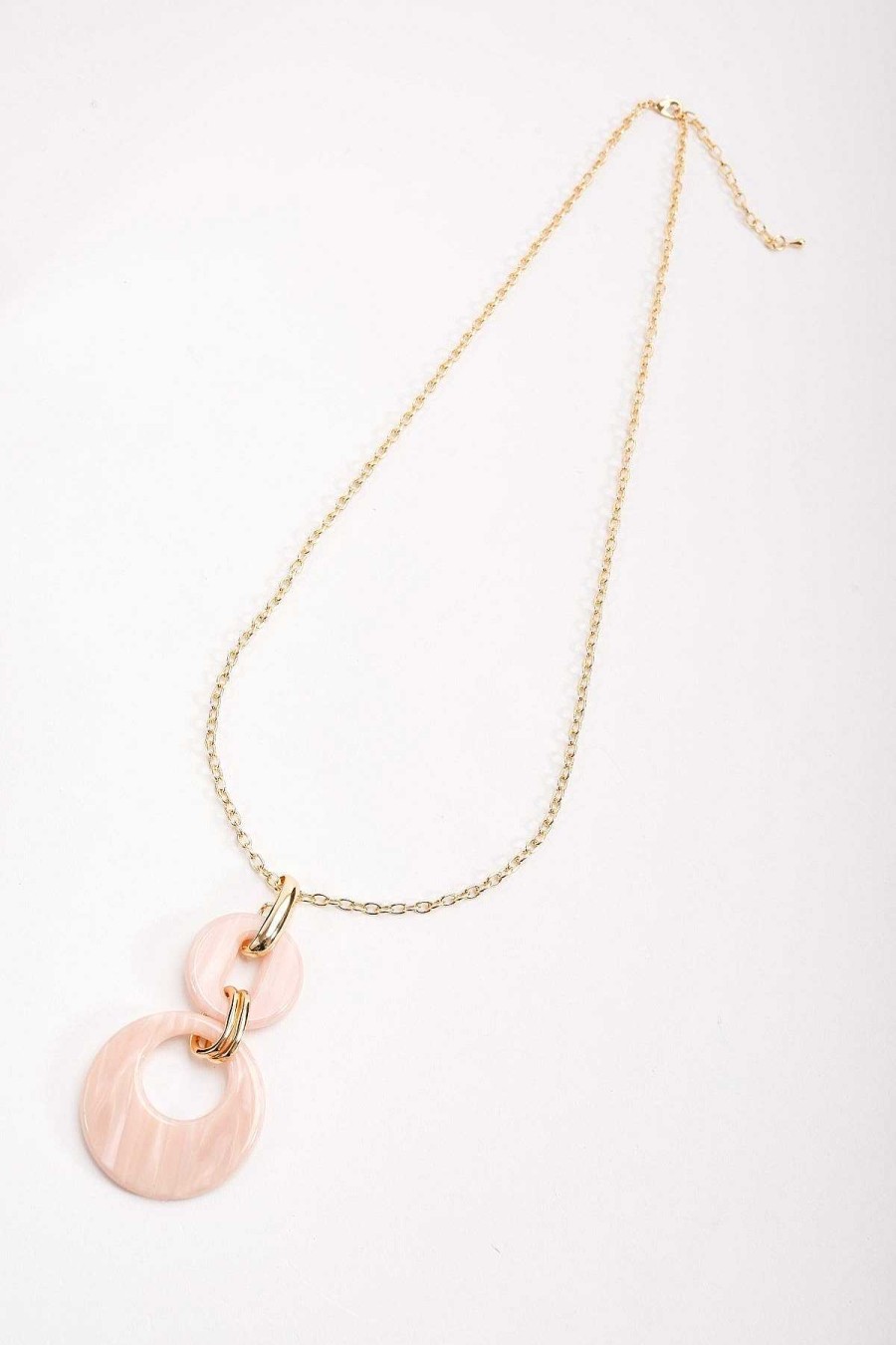 Necklaces | Soul Jewellery Pink Tortoise Drop Link Necklace