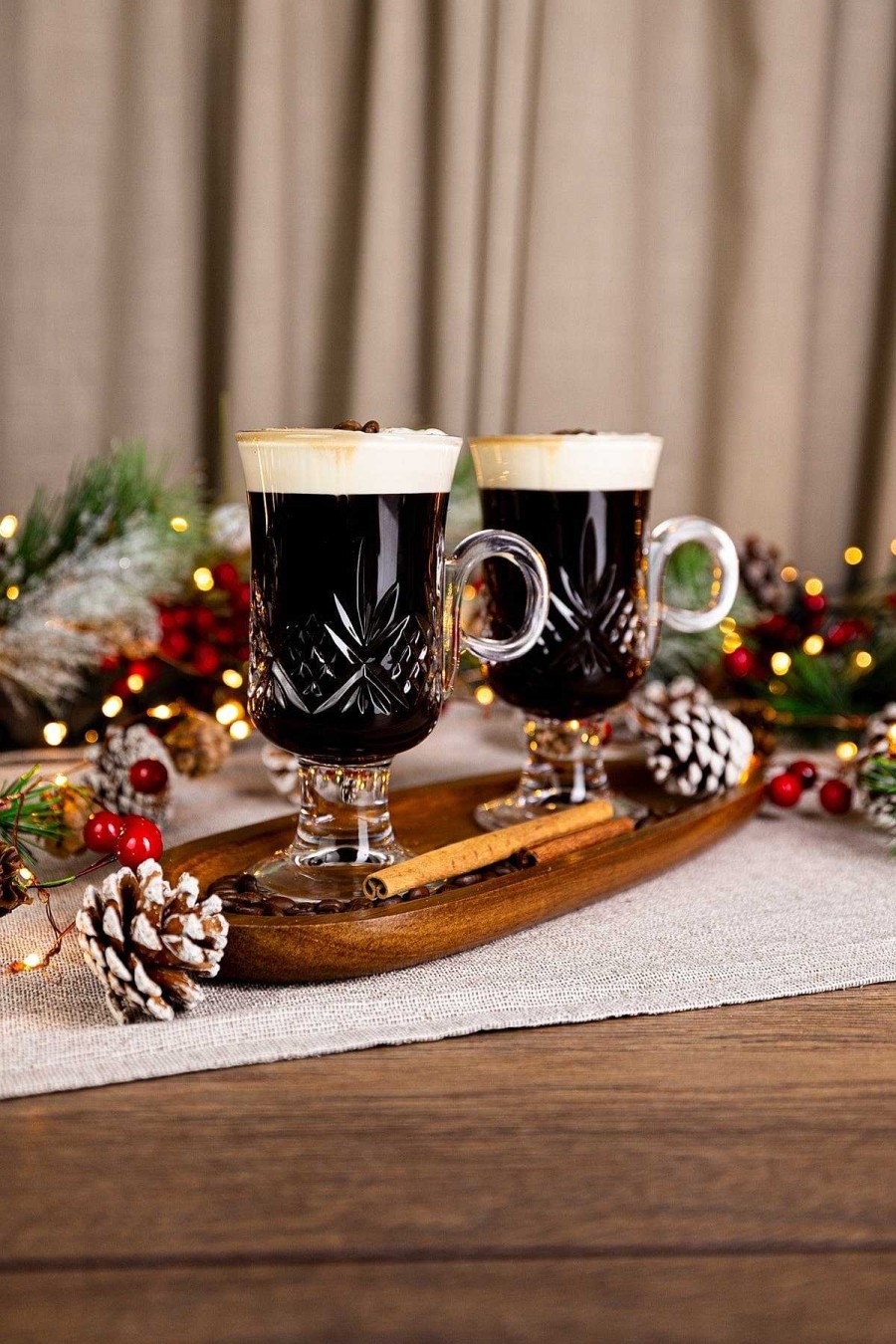 Homeware | Killarney Crystal Trinity Irish Coffee Glasses S/2