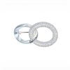 Contemporary Style | Knight & Day Interlinking Oval Silver Brooch