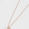 Jewellery | Cherish P Initial Necklace In Rose Gold