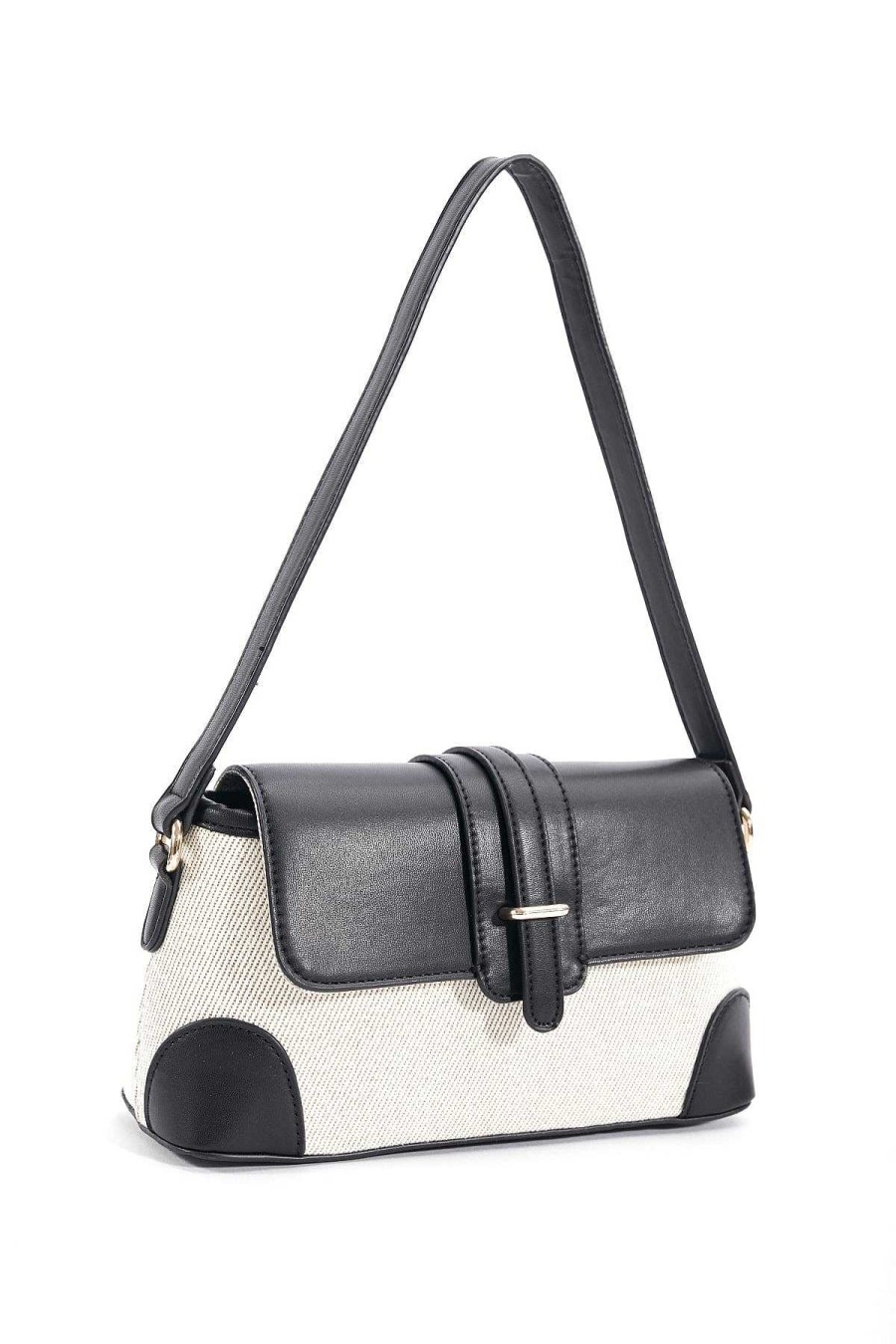 Accessories | SOUL Accessories Contrast Top Shoulder Bag In Black