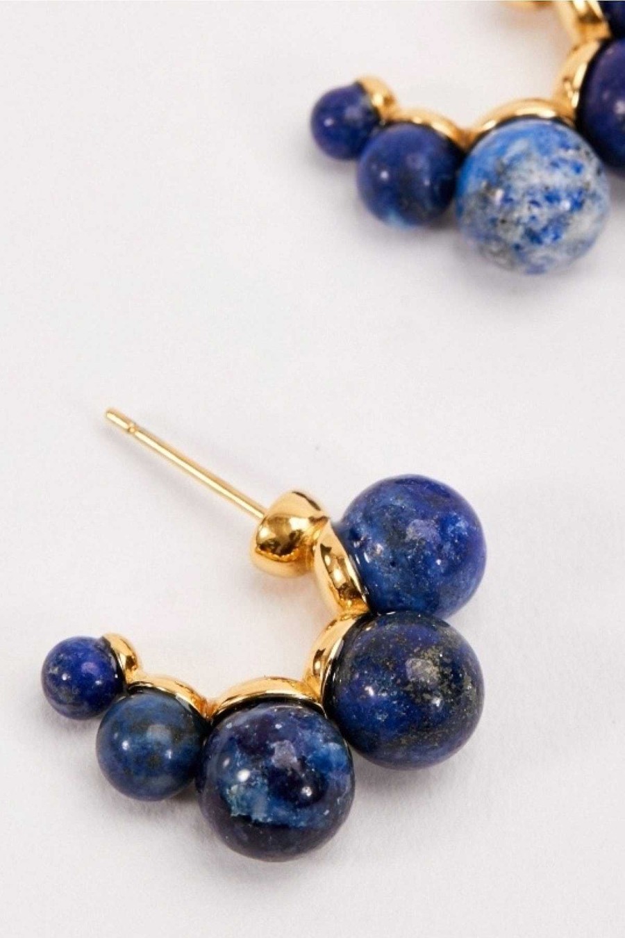 As Seen On Social | Joularie Blue Lapis Beaded Earrings